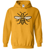 Manchester Bee Tee Shirt Gildan Heavy Blend Hoodie