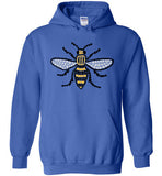 Manchester Bee Tee Shirt Gildan Heavy Blend Hoodie