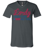 Lordy i Hope there Are Tapes Shirt Canvas Unisex V-Neck T-Shirt
