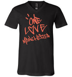 One Love Manchester Shirt Canvas Unisex V-Neck T-Shirt