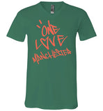 One Love Manchester Shirt Canvas Unisex V-Neck T-Shirt