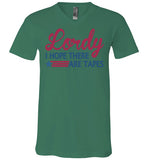 Lordy i Hope there Are Tapes Shirt Canvas Unisex V-Neck T-Shirt