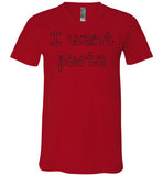 I want pasta - Master of None Shirt Canvas Unisex V-Neck T-Shirt