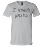 I want pasta - Master of None Shirt Canvas Unisex V-Neck T-Shirt