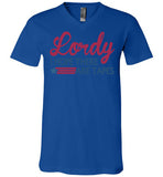 Lordy i Hope there Are Tapes Shirt Canvas Unisex V-Neck T-Shirt
