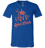 One Love Manchester Shirt Canvas Unisex V-Neck T-Shirt