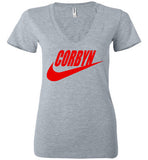 Just Corbyn Shirt Bella Ladies Deep V-Neck