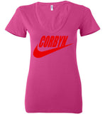 Just Corbyn Shirt Bella Ladies Deep V-Neck