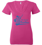 THE Great Hambino Shirt Bella Ladies Deep V-Neck