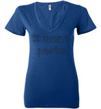 I want pasta - Master of None Shirt Bella Ladies Deep V-Neck