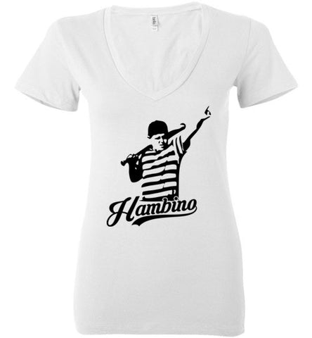 Great Hambino Shirt Bella Ladies Deep V-Neck