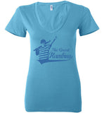 THE Great Hambino Shirt Bella Ladies Deep V-Neck