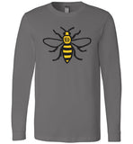 Manchester Bee Shirt Canvas Long Sleeve T-Shirt