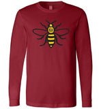 Manchester Bee Shirt Canvas Long Sleeve T-Shirt