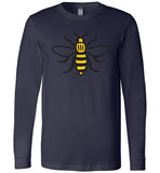 Manchester Bee Shirt Canvas Long Sleeve T-Shirt