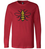 Manchester Bee Shirt Canvas Long Sleeve T-Shirt