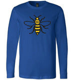 Manchester Bee Shirt Canvas Long Sleeve T-Shirt