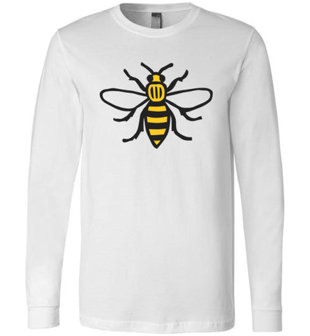 Manchester Bee Shirt Canvas Long Sleeve T-Shirt