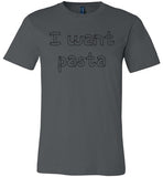 I want pasta - Master of None Shirt Canvas Unisex T-Shirt - Made in USA