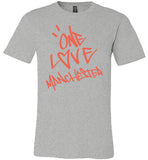 One Love Manchester Shirt Canvas Unisex T-Shirt - Made in USA