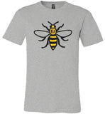 Manchester Bee Shirt Canvas Unisex T-Shirt - Made in USA