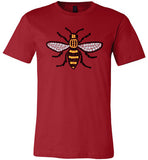 Manchester Bee Tee Shirt Canvas Unisex T-Shirt - Made in USA