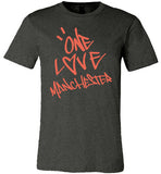 One Love Manchester Shirt Canvas Unisex T-Shirt - Made in USA