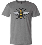 Manchester Bee Tee Shirt Canvas Unisex T-Shirt - Made in USA