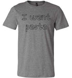 I want pasta - Master of None Shirt Canvas Unisex T-Shirt - Made in USA