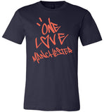 One Love Manchester Shirt Canvas Unisex T-Shirt - Made in USA