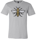 Manchester Bee Tee Shirt Canvas Unisex T-Shirt - Made in USA
