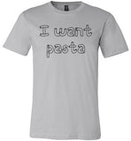 I want pasta - Master of None Shirt Canvas Unisex T-Shirt - Made in USA