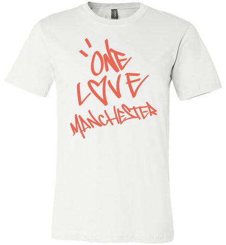 One Love Manchester Shirt Canvas Unisex T-Shirt - Made in USA