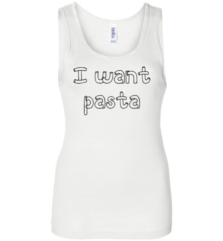 I want pasta - Master of None Shirt Bella Wide Strap Tank