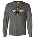 Manchester Bee Tee Shirt Gildan Long Sleeve T-Shirt