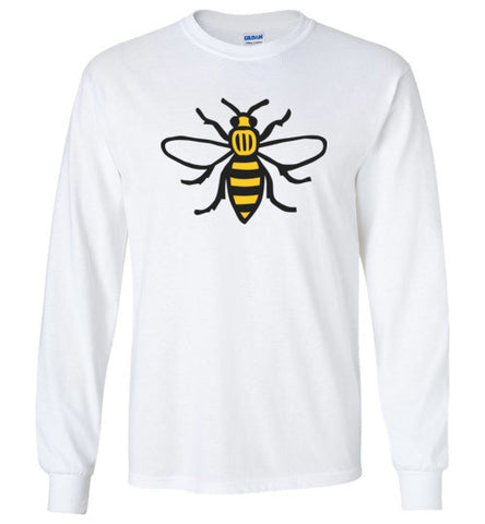 Manchester Bee Shirt Gildan Long Sleeve T-Shirt