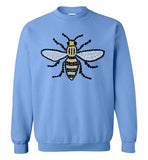 Manchester Bee Tee Shirt Gildan Crewneck Sweatshirt