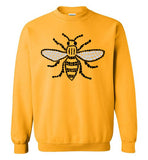 Manchester Bee Tee Shirt Gildan Crewneck Sweatshirt