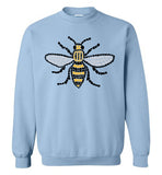 Manchester Bee Tee Shirt Gildan Crewneck Sweatshirt