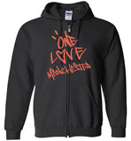 One Love Manchester Shirt Gildan Zip Hoodie
