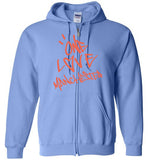 One Love Manchester Shirt Gildan Zip Hoodie