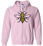 Manchester Bee Shirt Gildan Zip Hoodie