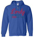 Lordy i Hope there Are Tapes Shirt Gildan Zip Hoodie
