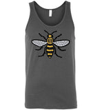 Manchester Bee Tee Shirt Canvas Unisex Tank