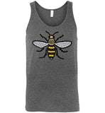 Manchester Bee Tee Shirt Canvas Unisex Tank