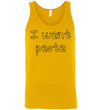 I want pasta - Master of None Shirt Canvas Unisex Tank
