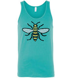 Manchester Bee Tee Shirt Canvas Unisex Tank