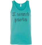 I want pasta - Master of None Shirt Canvas Unisex Tank