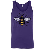 Manchester Bee Tee Shirt Canvas Unisex Tank