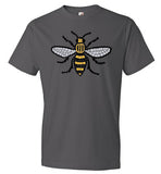 Manchester Bee Tee Shirt Anvil Fashion T-Shirt